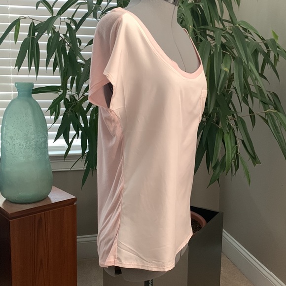 Express Pale Pink Short Sleeve T-Shirt Top - Picture 4 of 9